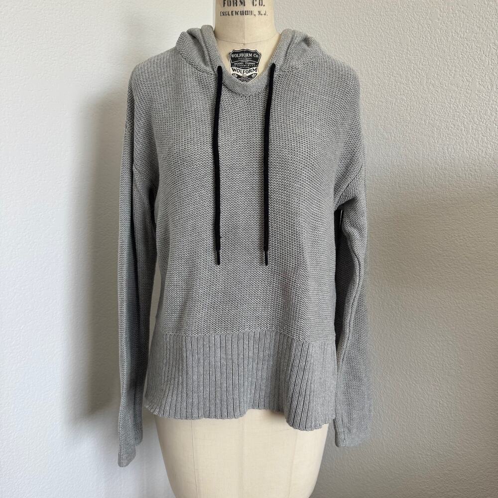 T by Alexander Wang | Cotton Knit Hoodie Sweater Size Large